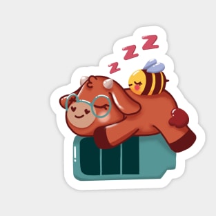 sleeping Ramo Grande cow Sticker